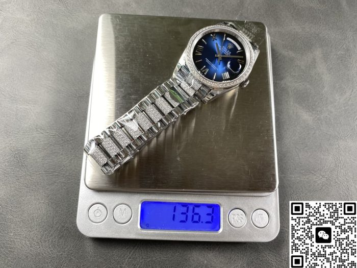 Replica Rolex Day-Date m128349rbr-0048 8+ Factory Big calendar - Image 10