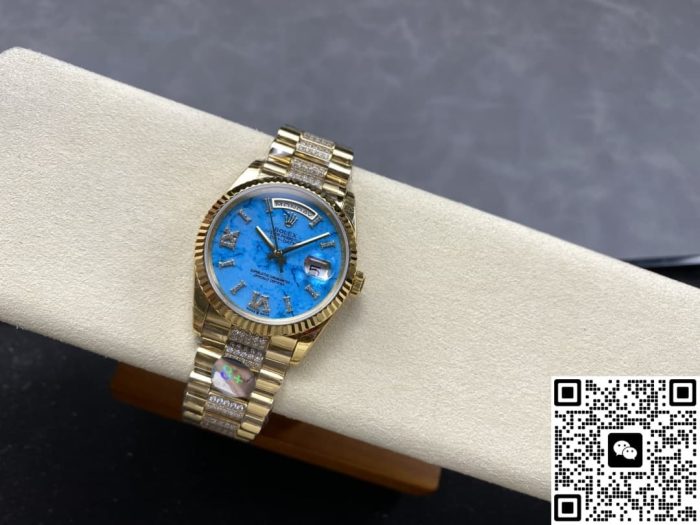 Replica Rolex Day-Date m128238-0072 8+ Factory Blue Dial - Image 11