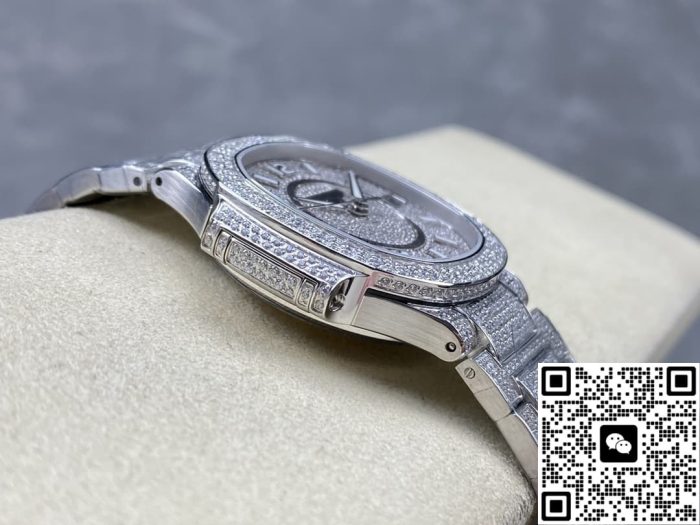 Replica Patek Philippe Nautilus 7021-1G-001 AMG Factory Diamond dial - Image 9