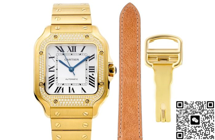 Replica Cartier Santos WJSA0010 BV Factory Roman numerals - Image 2
