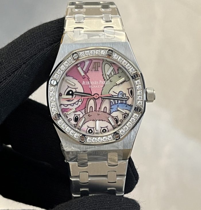 Replica Audemars Piguet Royal Oak Labubu collaboration OMF Factory diamond - Image 1
