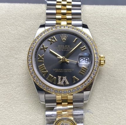 Replica Rolex Datejust m278383rbr-0018 AR Factory Dark grey dial