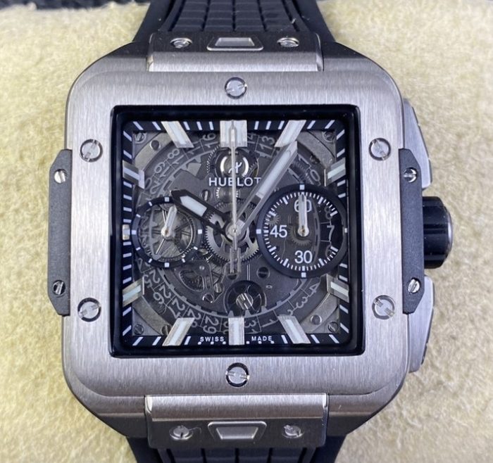 Replica Hublot SQUARE BANG UNICO 821.NX.0170.RX BB Factory Square dial - Image 1