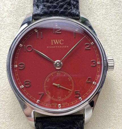 Replica IWC Portugieser IW358315 GR factory Burgundy red dial