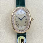 Replica Cartier bathtub WJBA0038 DR factory shiny green strap