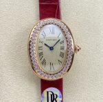 Replica Cartier bathtub WJBA0031 DR factory shiny red strap