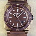 Replica Bell & Ross INSTRUMENTS BR0392-D-BR-BR/SCA BR factory Brown dial
