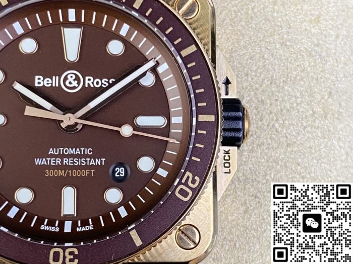 Replica Bell & Ross INSTRUMENTS BR0392-D-BR-BR/SCA BR factory Brown dial - Image 3