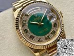 Replica Rolex Day-Date 118238 8+ Factory Green Dial with Diamonds - Image 12