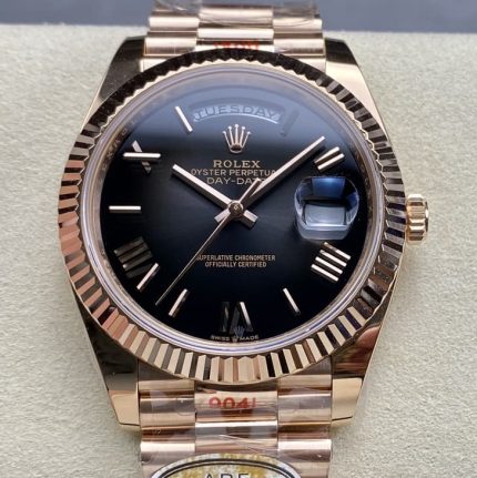 Replica Rolex Day-Date m228235-0055 AR Factory Gold strap