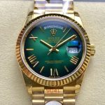 Replica Rolex Day-Date M128238-0118 8+ factory Gradient green dial - Image 11