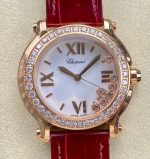Replica Chopard HAPPY DIAMONDS 277473-5009 YF Factory Silvery white dial