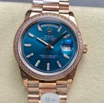 Replica Rolex Day-Date m128345rbr-0083 8+ Factory Rose gold case