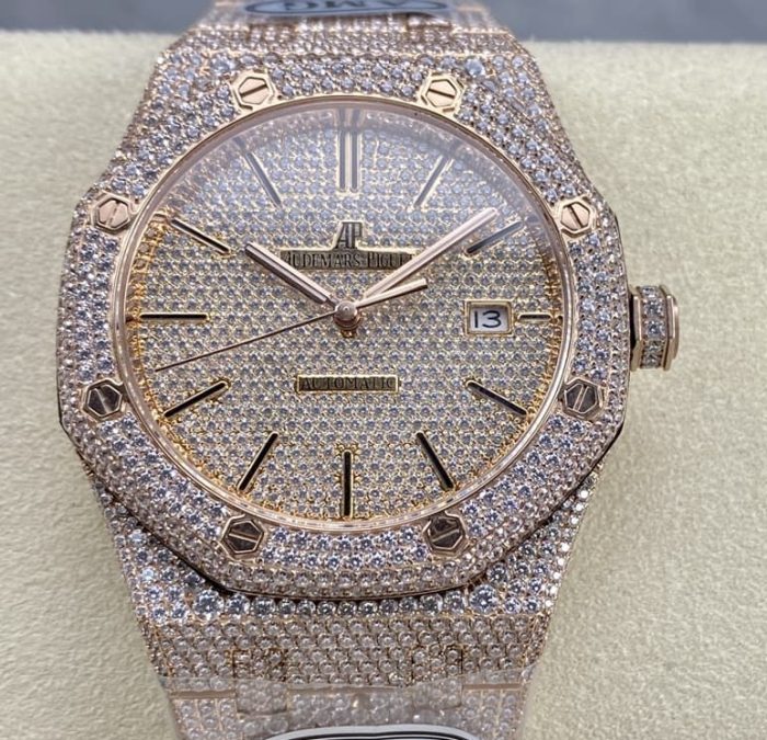 Replica Audemars Piguet Royal Oak 15400OR.022 AMG Factory Diamond Strap - Image 1