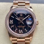 Replica Rolex Day-Date m128395tbr-0010 8+ Factory Black Dial - Image 11