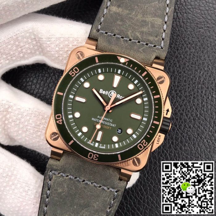 Replica Bell & Ross BR0392-D-G-BR/SCA Black Bezel - Image 4