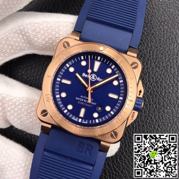 Replica Bell & Ross BR 03-92 Blue Strap - Image 4