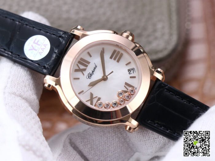 Replica Chopard Happy Sport 278492 YF Factory Black Strap - Image 4