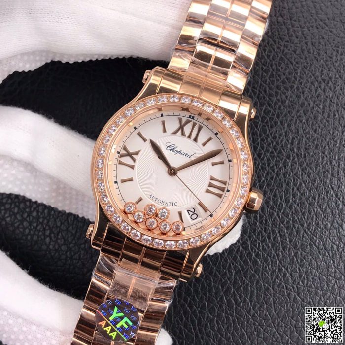 Replica Chopard Happy Diamonds 274808-5004 YF Factory Diamond-Set Bezel - Image 4