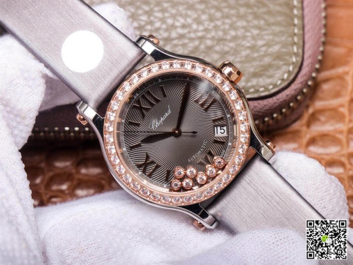 Replica Chopard Happy Sport 278559-3003 YF Factory Diamond-Set Bezel - Image 4