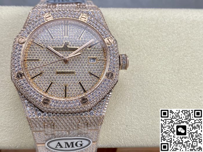 Replica Audemars Piguet Royal Oak 15400OR.022 AMG Factory Diamond Strap - Image 2
