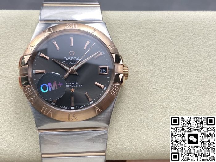 Replica Omega Constellation 123.20.38.21.06.002 OM Factory Sapphire crystal - Image 2