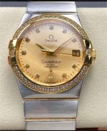 Replica Omega Constellation 123.25.38.21.58.001 M+ Factory Champagne dial