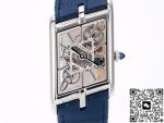 Replica Cartier Tank WHTA0012 TW Factory Navy blue strap - Image 13