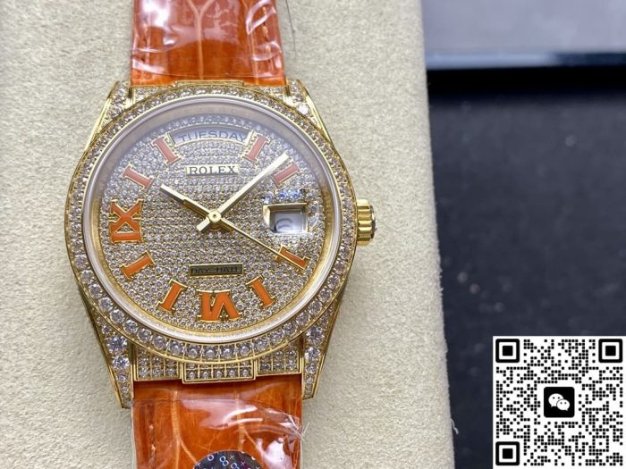 Replica Rolex Oyster Perpetual M128158RBR-0002 8+ Factory Coral strap - Image 2