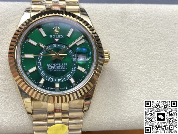 Replica Rolex Sky-Dweller M336938-0008 NOOB Factory Green Dial - Image 2