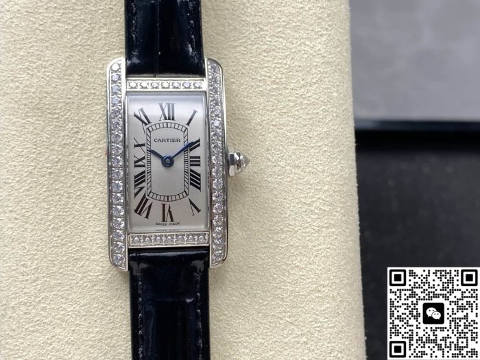Replica Cartier Tank WB707331 8848 Factory Shiny black strap - Image 2