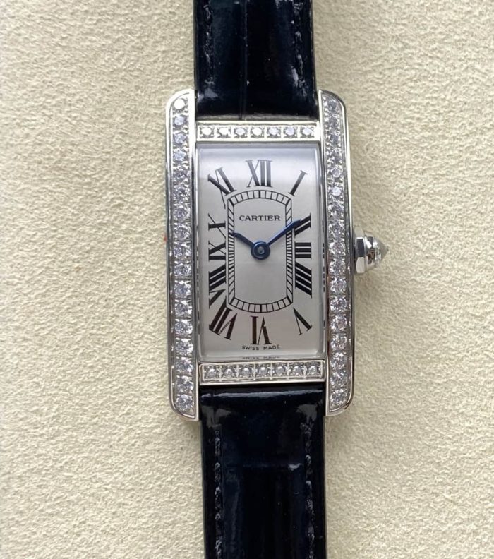 Replica Cartier Tank WB707331 8848 Factory Shiny black strap - Image 1