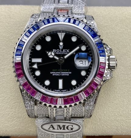 Replica Rolex Greenwich II 116759 SAru-78209 AMG Factory Black Dial