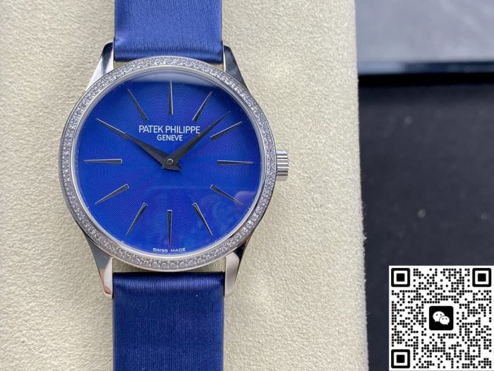 Replica Patek Philippe CALATRAVA 4897G-001 Dark Blue dial - Image 2