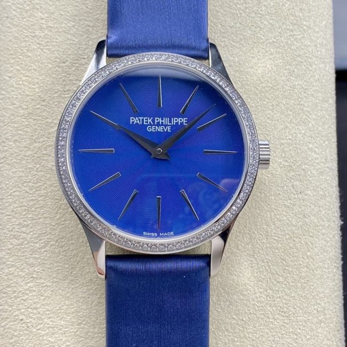 Replica Patek Philippe CALATRAVA 4897G-001 Dark Blue dial - Image 1
