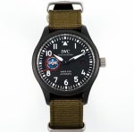 Replica IWC Pilot IW324705 ZF Factory Green strap