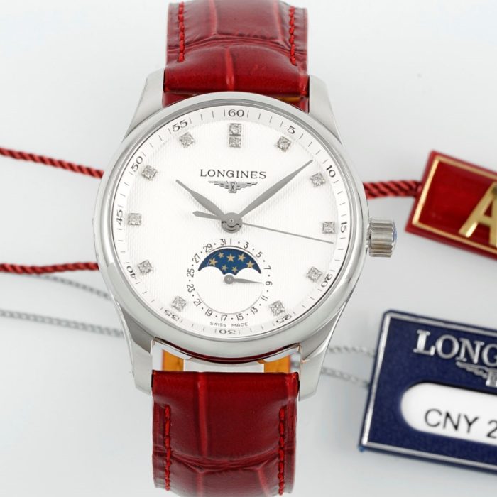 Replica Longines Master Collection L2.409.4.87.2 AF Factory Red strap - Image 1
