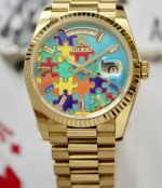 Replica Rolex Day-Date m128238-0106 QH Factory Jigsaw pattern