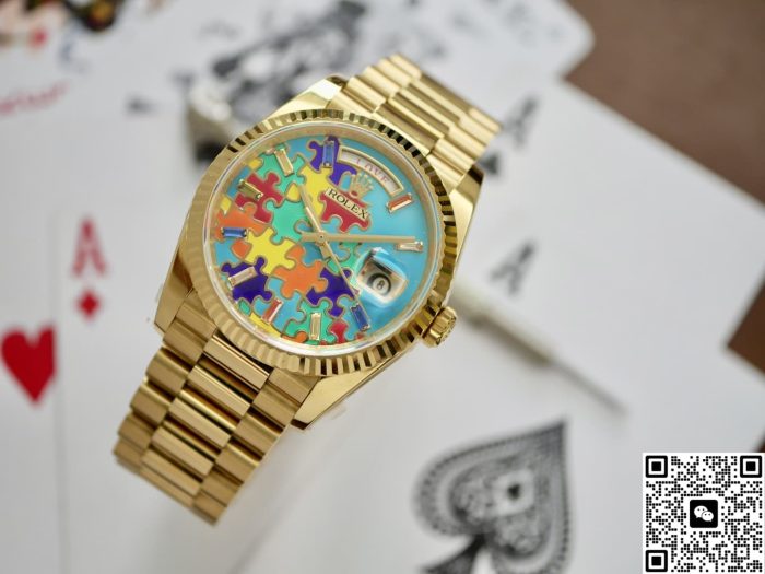 Replica Rolex Day-Date m128238-0106 QH Factory Jigsaw pattern - Image 2