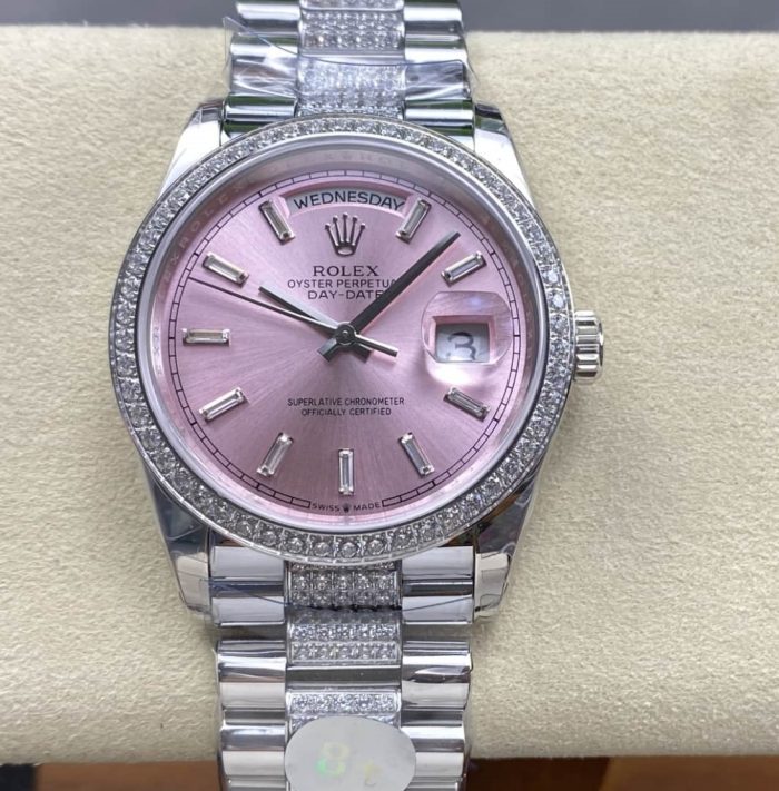 Replica Rolex Day-Date m128349rbr-0054 8+ Factory Diamond bezel - Image 1
