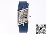 Replica Cartier Tank WHTA0012 TW Factory Navy blue strap - Image 4