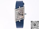 Replica Cartier Tank WHTA0012 TW Factory Navy blue strap - Image 15