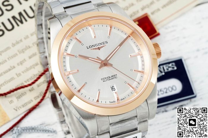 Replica Longines Concas L3.320.5.72.6 AF Factory Silver dial - Image 4