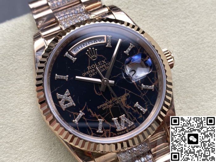 Replica Rolex Day-Date m128235-0042 8+ Factory Hematite Quartz - Image 3