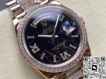 Replica Rolex Day-Date m128345rbr-0045 8+ Factory Hematite Quartz - Image 3
