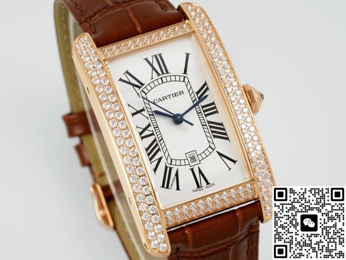Replica Cartier Tank WJTA0030 AF Factory Diamond bezel - Image 3