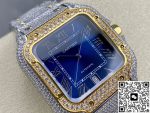 Replica Cartier Santos W2SA0040 AMG Factory Blue Dial - Image 3
