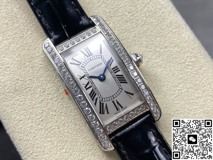 Replica Cartier Tank WB707331 8848 Factory Shiny black strap - Image 3