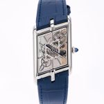 Replica Cartier Tank WHTA0012 TW Factory Navy blue strap