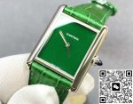 Replica Cartier Tank WSTA0056 F1 Factory Green Dial - Image 3